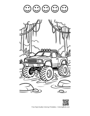 Thumbnail: Big Wheels for Kids Printable and 5 Happy Face Outline