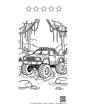 Thumbnail: Big Wheels for Kids Printable and 5 Star Outline