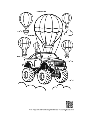 Thumbnail: Download Big Wheels Coloring Sheet Printable