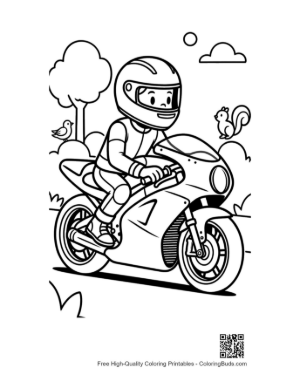 Thumbnail: Cute Sport Bike Printable
