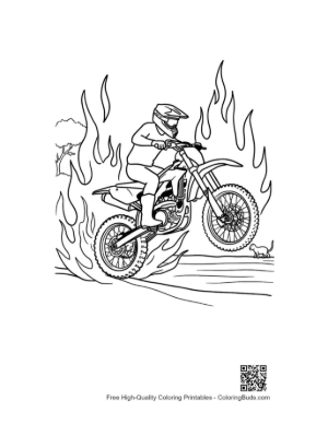 Thumbnail: Dirt Bike for Kids Printable