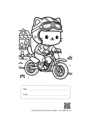 Thumbnail: Dirt Bike Printable with Title and Artist Box