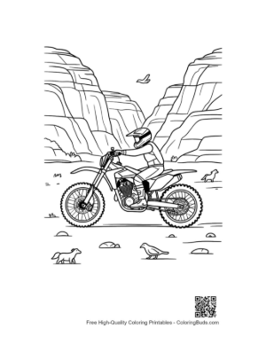 Thumbnail: Download Dirt Bike Coloring Sheet Printable