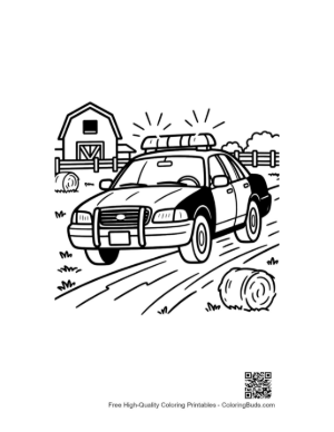 Thumbnail: Law Enforcement Patrol on Rural Farm Land Printable