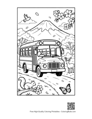 Thumbnail: Download Yellow Bus Printable