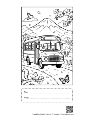 Thumbnail: Download Yellow Bus Printable with Title and Artist Box