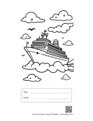 Thumbnail: Cruise Ship Printable with Title and Artist Box