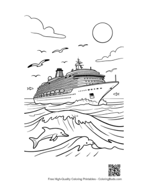 Thumbnail: Cute Cruise Ship Printable