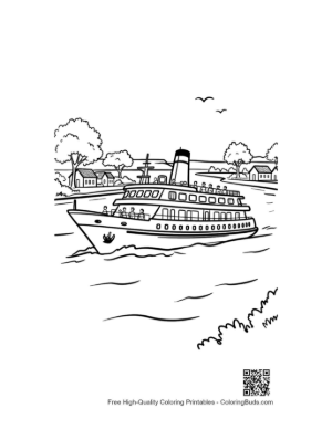 Thumbnail: Scenic Ocean Cruise Near Rocky Shoreline Printable