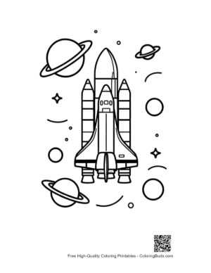 Thumbnail: Easy Space Shuttle Printable
