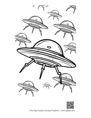 Thumbnail: Fleet of UFOs Invading in Sketch Style