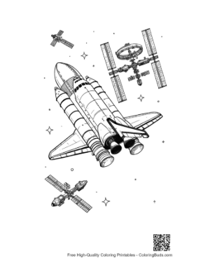 Thumbnail: Space Shuttle Docking with the International Space Station Printable