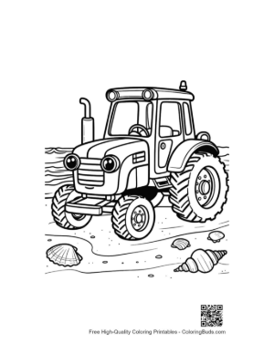 Thumbnail: Powerful Agricultural Tractor Ready for a Day of Farming Printable
