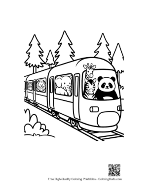 Thumbnail: Free Bullet Train Printable
