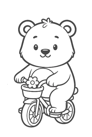 Cute Grizzly Bear Printable