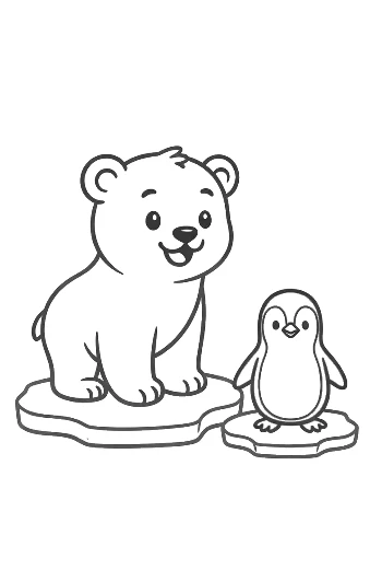 Cute Polar Bear Printable