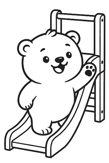 Download Polar Bear Coloring Sheet Printable