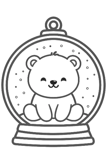 Easy Polar Bear for Kids Printable