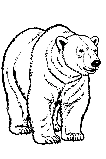 Proud Polar Bear Standing Tall