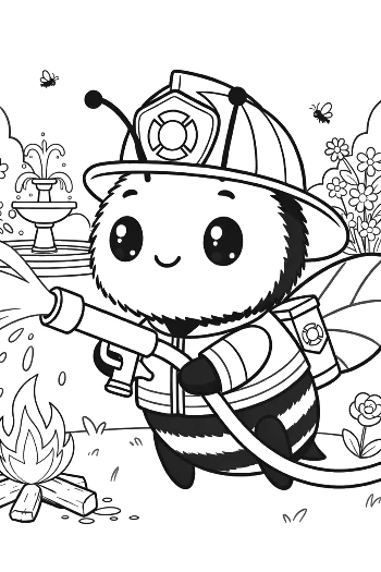 Download Bumble Bee to Color Printable