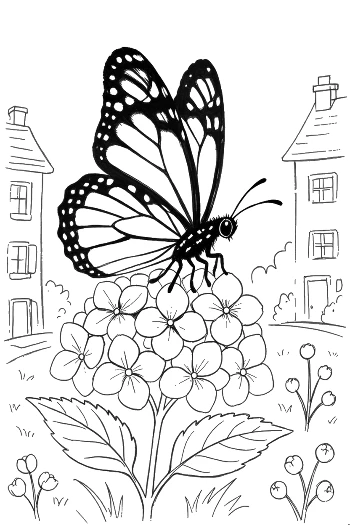 Download Monarch Butterfly Coloring Sheet Printable