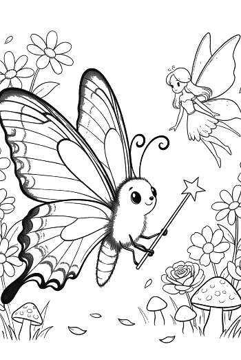 Free Swallowtail Butterfly Coloring Page Printable