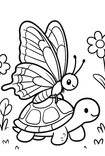 Swallowtail Butterfly for Kids Printable