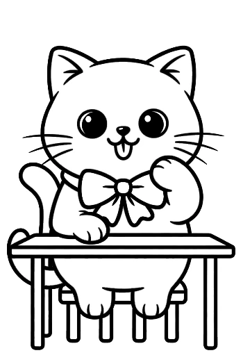 British Shorthair Coloring Page Printable