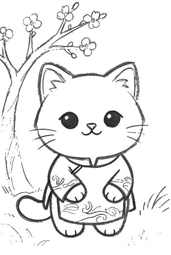 Easy British Shorthair to Color Printable