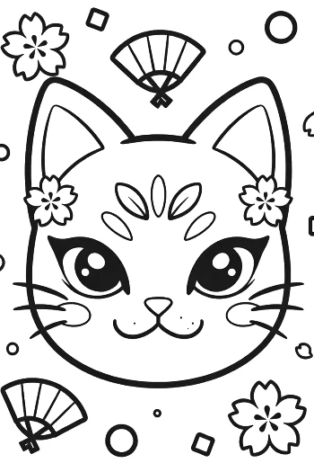 Cat Masks to Color Printable