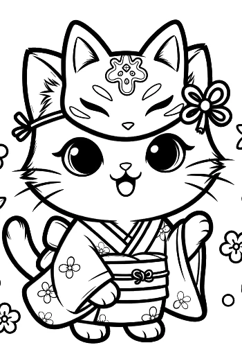 Cute Cat Masks Printable