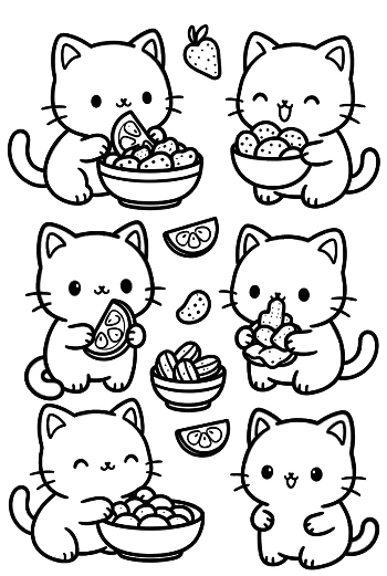 Kawaii Coloring Sheet Printable