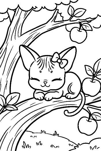 Cute Sphynx Printable