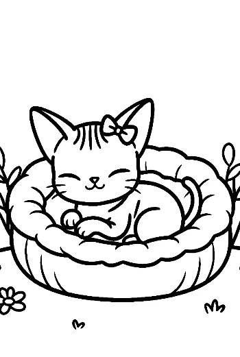 Snadný Sphynx vybarovací obrázek k tisku