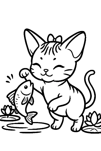 Sphynx to Color Printable