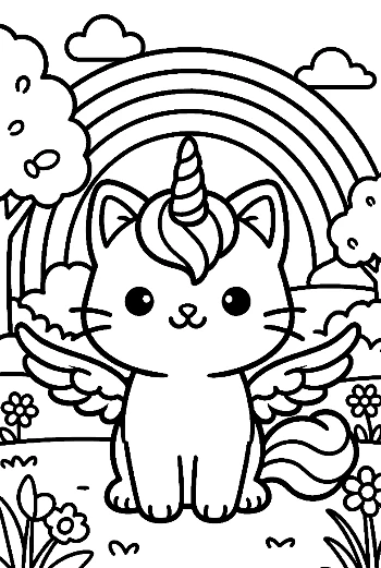 Download Unicorn Cat Printable