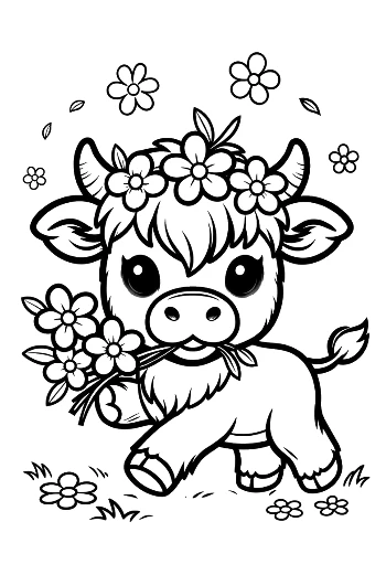 Cute Highland Cow Printable