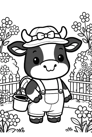 Download Holstein Cow for Kids Printable