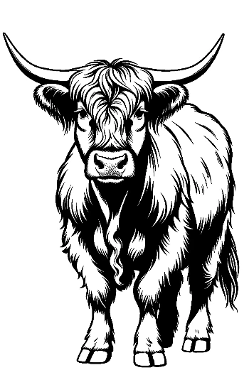 Highland Cow Portrait