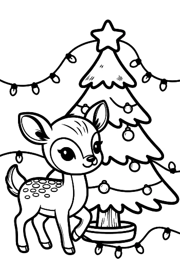 Fawn Coloring Sheet Printable