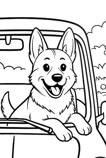 Pastor Alemão para Imprimir