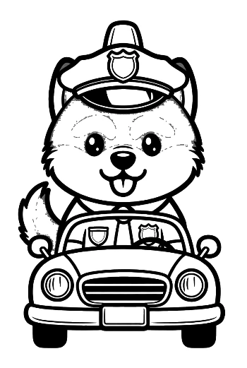 Cute Husky Printable