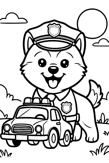 Download Husky Coloring Page Printable