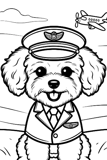 Süße Pudel Malvorlage