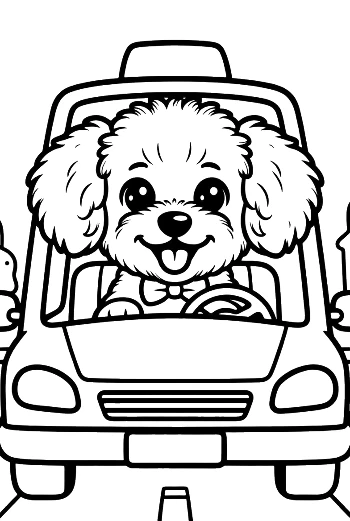 Cute Poodle Printable