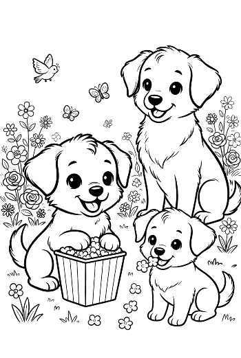 Easy Puppies Printable
