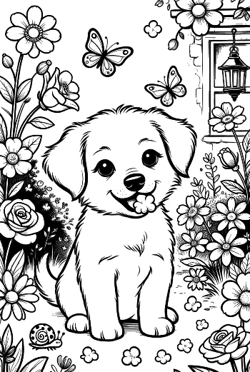 Gratis valgfri valgfarg med valper