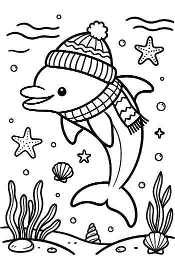 Download Dolphin Sea Life Printable for Kids