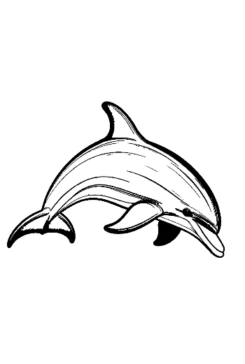 Jumping Dolphin Illustration
