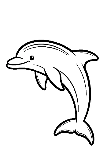 Playful Dolphin Mid-Jump
